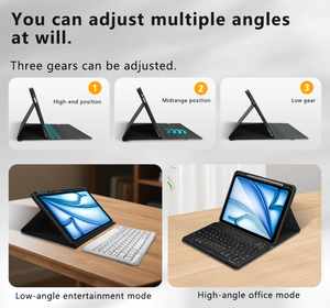 Syx 7 màu Backlit Trường hợp với bàn phím cho <span class=keywords><strong>iPad</strong></span> <span class=keywords><strong>9.7</strong></span> inch 6th Gen(2018) 5th Gen(2017) Air 2/Air <span class=keywords><strong>iPad</strong></span> <span class=keywords><strong>Pro</strong></span> <span class=keywords><strong>9.7</strong></span> BT trường hợp bàn phím - Product Image 6