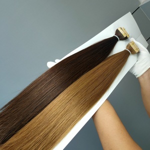 Extensiones de Cabello Humano Remy 100% de Dragonbeauty Factory, de 10 a 30 Pulgadas, al por Mayor, Extensiones de Cinta Adhesiva, Rectas, Invisibles, sin Costuras - Product Image 2