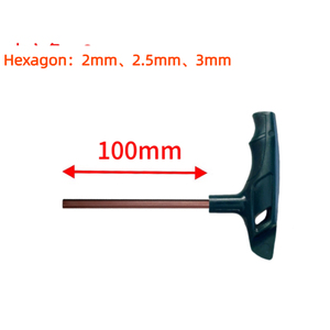 Bền 8mm cánh tay dài t xử lý mô-men xoắn cờ lê với nhựa xử lý hệ thống Metric tùy chỉnh OEM hỗ trợ allen key cho thắt chặt - Product Image 4