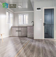 Casa Contenedor Expandible de 2 Dormitorios, Panel Sándwich de Acero, Diseño Contemporáneo Prefabricado, Uso para Oficina en Casa, China