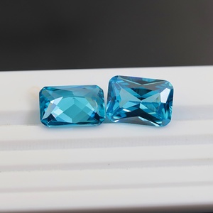 Pietra <span class=keywords><strong>Preziosa</strong></span> di Alta Qualità in Zirconia Cubica <span class=keywords><strong>Blu</strong></span> Acqua, Taglio Principessa Ottagonale, <span class=keywords><strong>Gemma</strong></span> Sfusa - Product Image 2