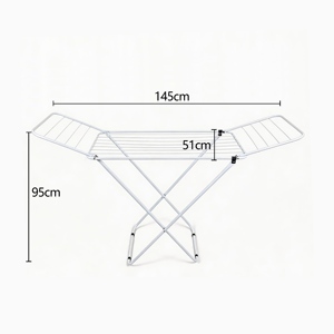 <span class=keywords><strong>Appendiabiti</strong></span> pieghevole multifunzionale Gullwings Standing Type, stendibiancheria in metallo e ferro. - Product Image 6