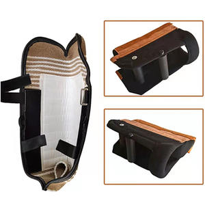 Manicotto professionale per cani in juta, protezione per braccio regolabile, attrezzatura da addestramento per cani, cuscino per morsi - Product Image 4