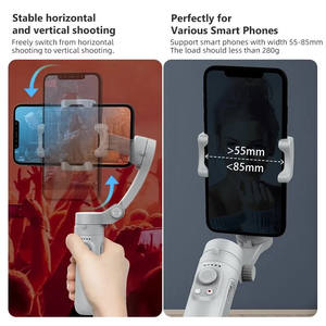 Smartphone Pliable Portable Téléphone Enregistrement Vidéo Vlog Anti-Shake Portable 3- Gimbal <span class=keywords><strong>Stabilisateur</strong></span> pour <span class=keywords><strong>iPhone</strong></span> Huawei Xiaomi - Product Image 4