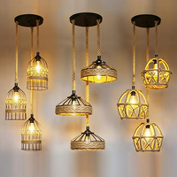 Lampe suspendue vintage en pierre jaune, lampe décorative pour chevet, bar, salle à manger, îlot de cuisine