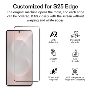 Cao Cấp HD Đầy Đủ Bìa 3D Tempered Glass Bảo Vệ Màn Hình Bảo Vệ Cho <span class=keywords><strong>Samsung</strong></span> S25 S24 Cộng Với Siêu Cho Cạnh - Product Image 2