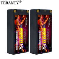 TERANTY 2S 7.6V HV baterai Lipo 6000mAh 140C casing keras dengan colokan T untuk mobil RC perahu truk tangki kendaraan Truggy Buggy Xpand Rally