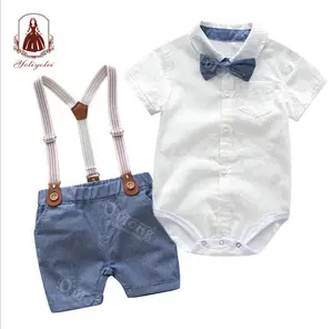 2021 toptan yüksek kaliteli yumuşak dokunmatik karışımı organik erkek giyim montht satıcı iki parçalı setleri bebek giysileri bebek romper
