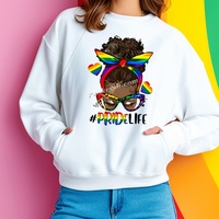 Pride Wholesale Transferts de presse à chaud DTF personnalisés Prêts à l'emploi Modèles d'impression pour T-shirts