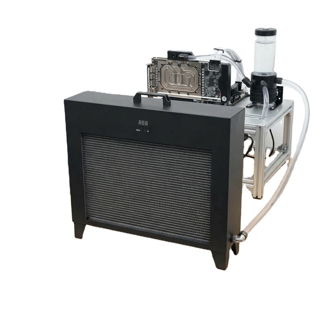 OCOCOO External Water Cooling System Integrated Radiator Pump Combo With Temperature Display for Gaming PC Overclocking