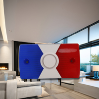 Sirène stroboscopique filaire 12V - Alarme sonore et visuelle 115 dB avec balise rouge clignotante pour la sécurité domestique, entrepôt