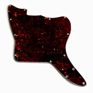 Donlis Celluloid Tortoise Blank Jazz Master Style Guitar Pickguard with only Mounting Screw Holes for Wholesale