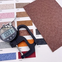 Cuir artificiel de haute qualité à texture d'autruche pour sacs, canapés, housses de sièges de voiture