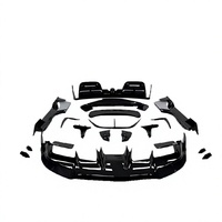 Kits de carrosserie pour Ferrari SF90 avec diffuseur avant et arrière, spoiler et jupes latérales en fibre de carbone sèche - Pièces de rechange premium