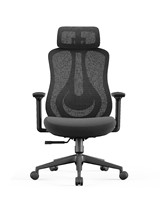 Chaise en maille moderne et élégante avec coussin ergonomique en éponge, dossier inclinable et design pivotant pour la maison, le bureau, l'atelier et l'usage professionnel