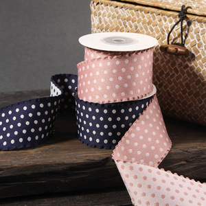 Alta qualità punto doppio fiocco fiocco grezzo nastro regalo fai da te avvolgente - Product Image 4