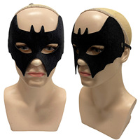 Masque de Batman pour homme, style All Saints, pour fête, film d'animation, demi-visage, yeux de chauve-souris