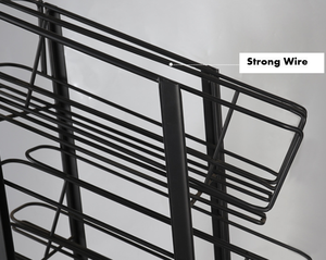 Soporte de exhibición de supermercado para bebidas, promoción de alambre de hierro, estante de exhibición de cerveza y Coca Cola, logotipo personalizado negro - Product Image 6