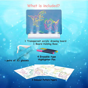3D Светодиодная игрушка для рисования для детей, доска для рисования с подсветкой, игрушка для Хэллоуина, Пасхи, Рождества - Product Image 6