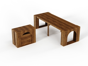 Mẫu bàn gấp gỗ cao cấp mới về, thiết kế tùy chỉnh OEM ODM, bàn ăn gỗ mở rộng sang trọng - Product Image 2