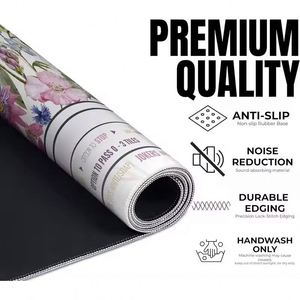 Portable Mahjong Mat with Colorful Floral Pattern Suitable for Mahjong and Poker <b>Table</b> Games - Product Image 2