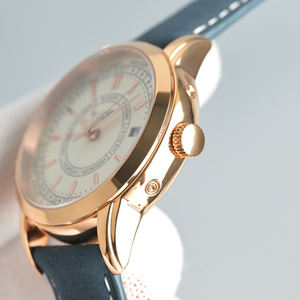 Montre mécanique unisexe 2026 au design minimaliste avec affichage du calendrier complet et lunette dorée pour professionnels haut de gamme - Product Image 5