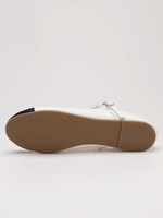 Nouvelles Chaussures Mary Jane Bicolores 2026 pour Femmes avec Bride en Faux Perles, Bout Rond, Ballerines Plates Décontractées