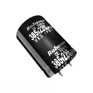 Manufacturer Channel 390 uF 450VXS390MEFC30X50 CAP ALUM 390UF 20% 450V SNAP TH Through Hole Capacitor - Product Image 1