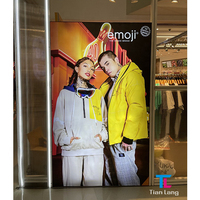 Vente en gros Nouveau caisson lumineux LED 3D pour Restaurant Bar Signe Publicité Bon marché Boucle Cadre Design