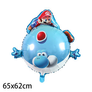 Nouveauté Ballon Hélium en Aluminium Personnage de Dessin Animé et Film <span class=keywords><strong>Mario</strong></span> Spiderman Super Stitch Kuromi Robot Voiture pour Fête d'Anniversaire - Product Image 5