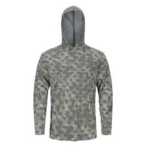 Hombres transpirable que absorbe la humedad <span class=keywords><strong>Camo</strong></span> impreso al aire libre rendimiento caza Sudadera con capucha camisas - Product Image 2