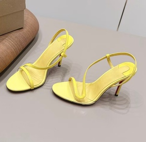 High-end brand glossy leather round-toe ankle strap <b>low</b>-<b>heeled</b> <b>sandals</b> for summer outerwear, elegant fashion shoes - Product Image 6