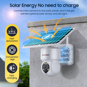 Camera Mạng IP Sectec HD 6MP 4G Camera Pin Năng Lượng Mặt Trời Wifi Mạng Wifi Wifi Tốc Độ Gia Đình CCTV IP Ngoài Trời Thông Minh - Product Image 4