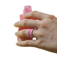 Bague de mariage en Silicone pour femmes, pour filles, 3 pièces, anneau à motif de diamant, écailles de poissons, douze pierres d'anniversaire