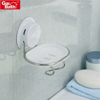 Porte-savon mural en plastique personnalisé avec égouttoir, porte-rasoir, boîte à savon pour salle de bain