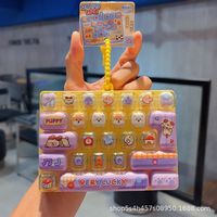 Mood Supply Station Clavier mécanique miniature 26 touches anti-stress, porte-clés, jouet, pendentif de sac, cadeau