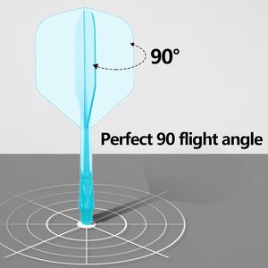 3 poros penerbangan anak panah kombinasi 2-in-1 profesional poros penerbangan anak panah tahan lama dengan selebaran domba terintegrasi - Product Image 4
