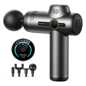 Professional High Quality Sports Electric Percussion Massage Gun 6-Speed Handheld for Deep Tissue Body and Head Massage USB-C