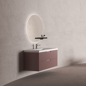 Tocador de baño flotante minimalista moderno más vendido Juego de tocador de fregadero de 900mm para el hogar para el baño Hotel Villa o apartamento - Product Image 5