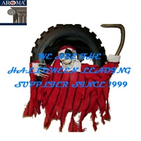 Guirlande suspendue animatronique de pirate d'Halloween avec commande vocale et tactile, accessoires d'Halloween suspendus pour la décoration murale de fête