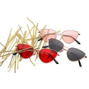 Maidis Cat Eye Sunglasses Metal Frame Pink Lens Women UV400 Protection Travel Fashion - Product Image 3