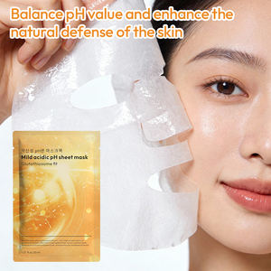 Masque en feuille de soin de la peau coréen, masque hydratant et éclaircissant, masque de glutathion, pH acide doux, pour peaux sensibles, OEM - Product Image 5