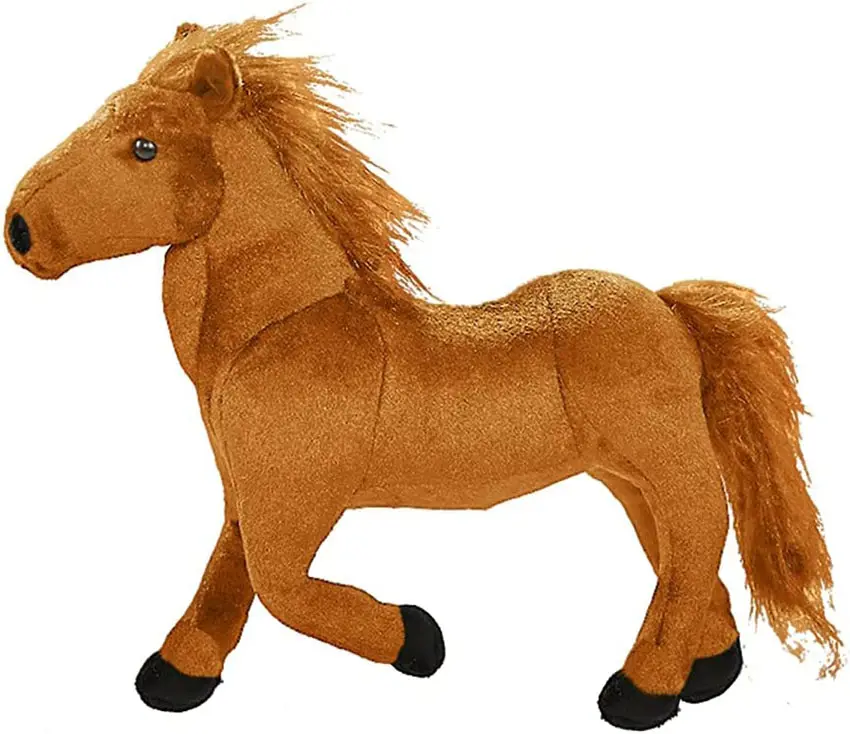 3678 4 colori simulazione cavallo farcito peluche animale peluche che abbraccia cuscino carino decorazioni per la casa in piedi bambola di cavallo farcito