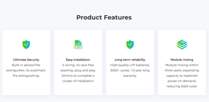 Аккумуляторный блок для хранения солнечной энергии Dyness Stack280, модульный, 40 кВт·ч, 200 кВт·ч, 300 кВт·ч, 500 кВт·ч, 1000 кВт·ч, 1 МВт·ч, 2 МВт·ч, 51.2В, 280А·ч, LiFePO4, с BMS - Product Image 2