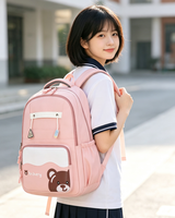 Sac à dos scolaire léger et imperméable pour adolescents et étudiants, avec logo personnalisé, multi-poches, pour le collège