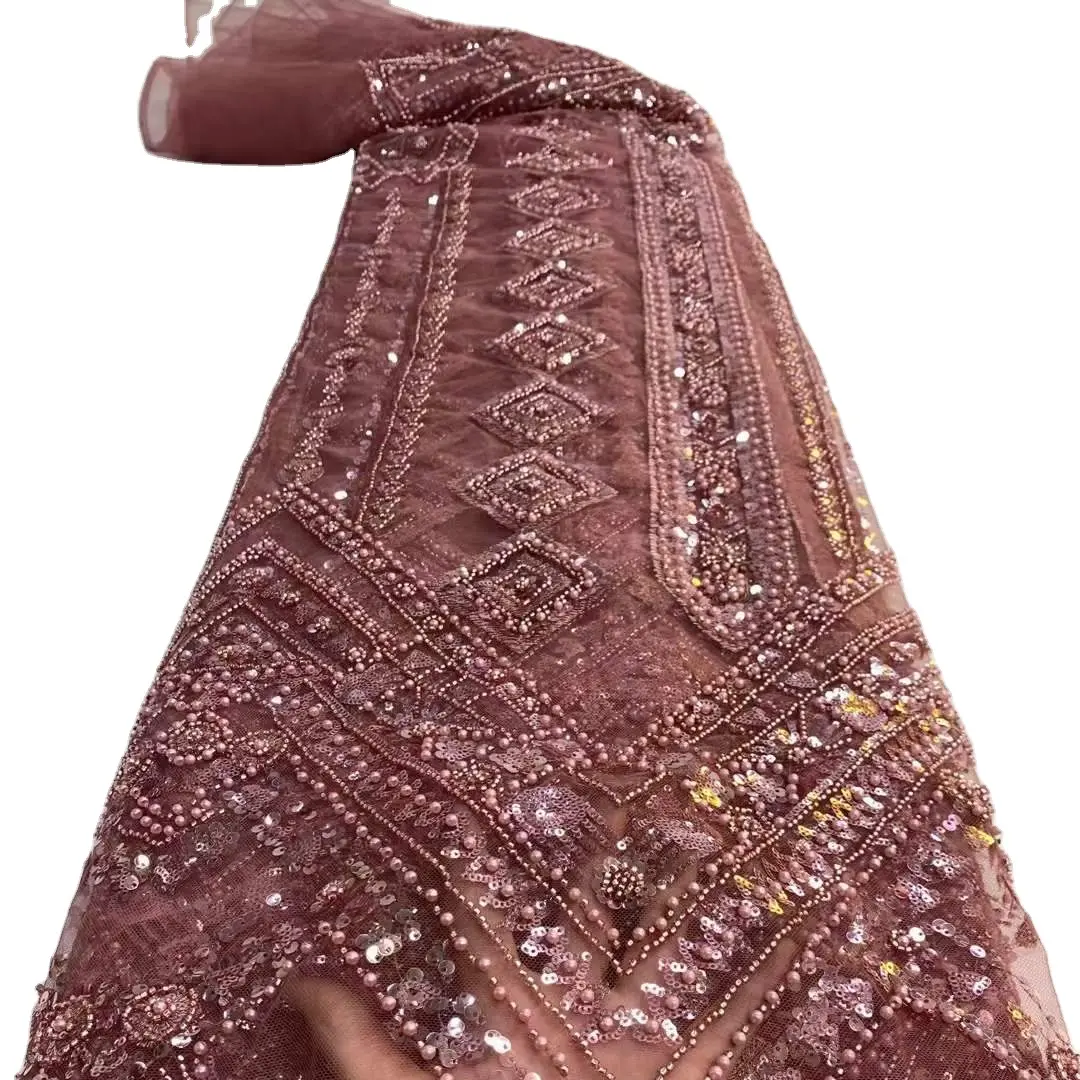 Broderie suisse perlée, cordon Guipure de luxe, dentelle, tissu africain pour robes de mariée