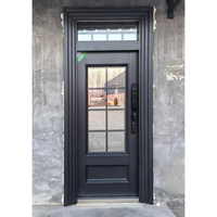 Porte de sécurité en acier au design moderne, anti-effraction, insonorisée, pour appartement, usage extérieur, cadre intégré, installation facile, garantie 5 ans