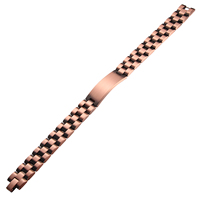 Bracelet magnétique thérapeutique pour homme en bronze rouge Cooper, style berbère, inspiré de la biologie, bracelet africain tendance