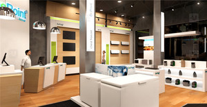 Équipement de magasin électronique personnalisé, vente en gros, appareils <span class=keywords><strong>électroménager</strong></span>s en bois, raccord de magasin pour four - Product Image 3