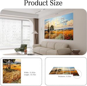 QIANQIAO Pannelli <span class=keywords><strong>Acustici</strong></span> in Poliestere con Design Moderno Personalizzato, Stampa Artistica da Parete per Casa, Hotel, Ufficio - Product Image 5